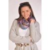 styleBREAKER feather pattern batik style loop tube scarf, crash and