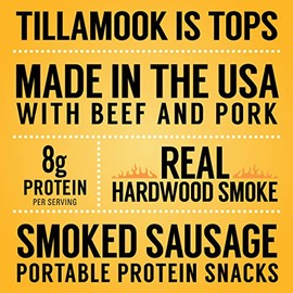 TILLAMOOK COUNTRY SMOKER Tillamook Country Smoker Real Hardwood Smoked Sausages, Pepperoni, 15.2 Ounce Tall Jar, 20 Count