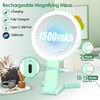 MIYADIVA Magnifying Mirror with Light, Double Sided 30X/1X Lighted Travel