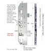 Mila Door Lock Case Gear Box 35mm Backset Twin Spindle