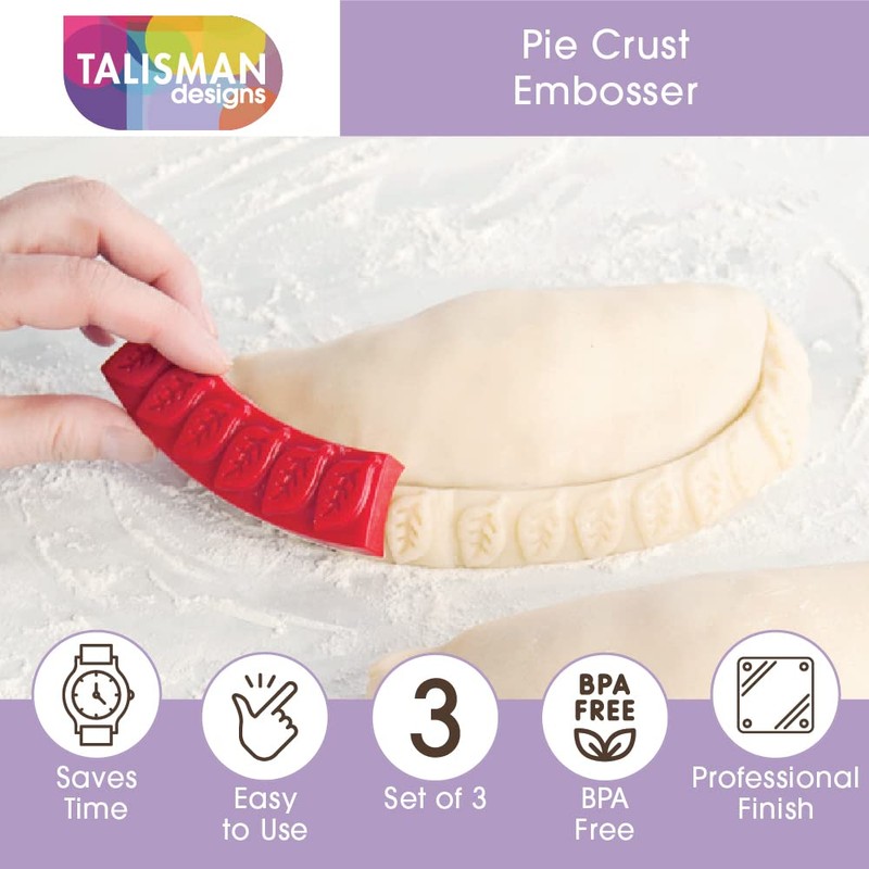 Talisman Designs Pastry Stamps | Set of 3 | Pie