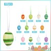 Jangostor 48 Pieces Painted Plastic Eggs, 4 cm Hanging Easter