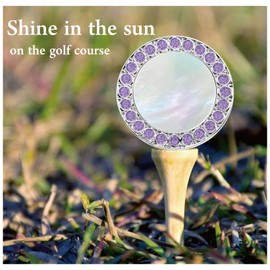 Golf Ball Marker Hat Clip with Pearl Crystal Ball Marker, Golf Accessories, Golf Gifts, Golf Ball Markers for Women