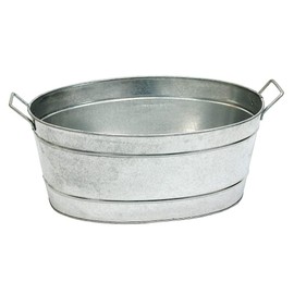 Achla Designs Oval Galvanized Tub