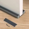 3 Pack EVA Foam Door Draft Stopper Bottom Seal Strip