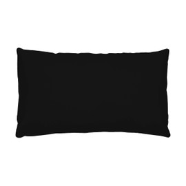 LOVELY CASA T24820001 Alicia Pillowcase, 50 x 70, 100% cotton, black, 50 x 70 cm