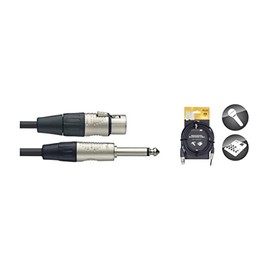 Stagg 19303 10 m 3 Pin Female XLR/Mono Jack Microphone Cable - Black