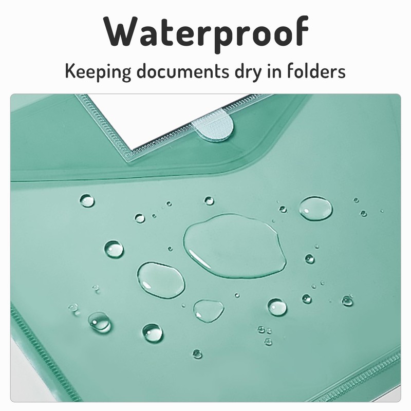 Forvencer Binder Pocket, 10 Pack Super Heavyweight Plastic Folders with