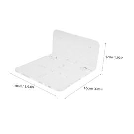 LABRIMP 3pcs Clear Acrylic Wall Mount Bracket for Security Cameras Speakers Monitors Space Saving Floating Shelf Strong Stable Versatile Home Sleek Design