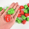 HUIANER Mini Artificial Pepper 40pcs Lifelike Pepper Fake Bell Pepper