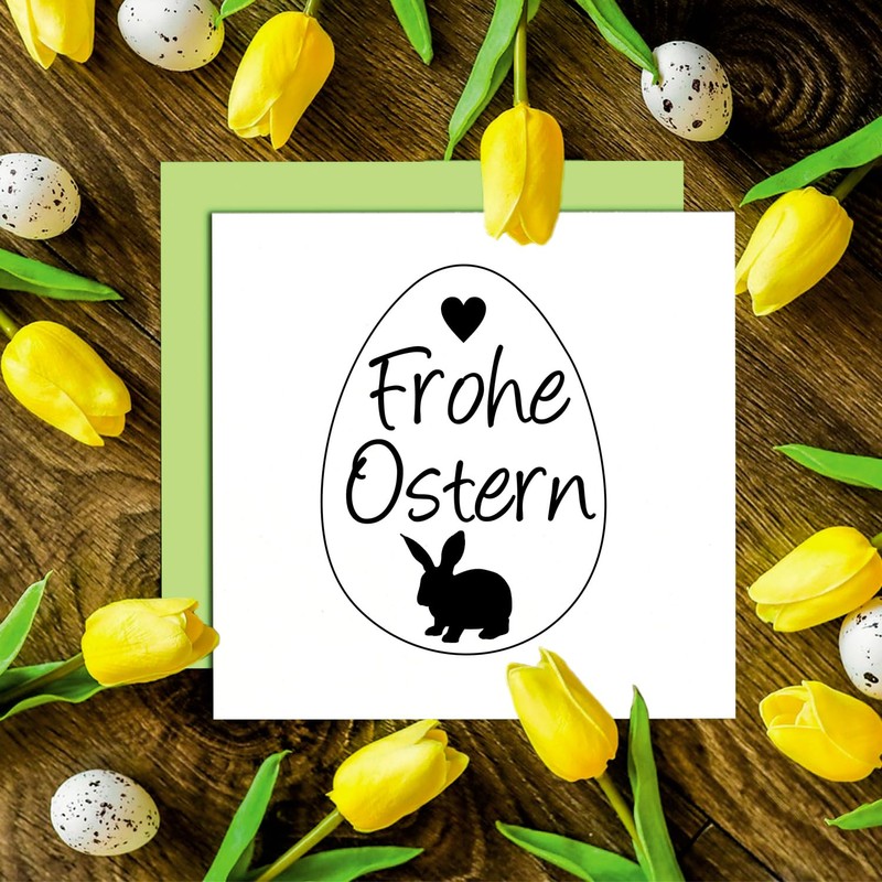 Dekolando Stamp Happy Easter Easter Bunny – Easter Egg Motif