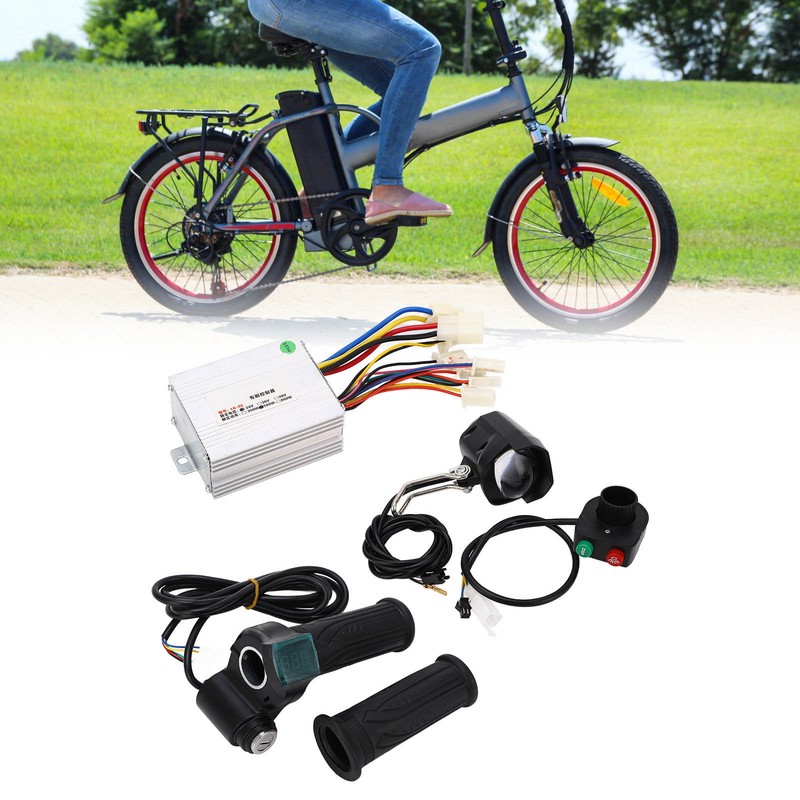 24V 500W Motor Speed Controller Headlight Throttle Grip with Lock