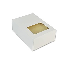 250 CYP White Rectangle Window Soap Box - Homemade Soap Packaging - Soap Making Supplies - 100% Recycled Materials - Made in USA! 250 Pack