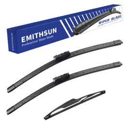 EMITHSUN® Windshield Wiper Blades Replacement for 2017-2023 Mazda CX-5,That Meet OEM Quality Front Rear Wipers Blade Set for My Car -24"+18"+14"(Set of 3)