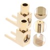 KOMBIUDA 4pcs Right Angle Banana Plug Clips Plated Speaker Connector