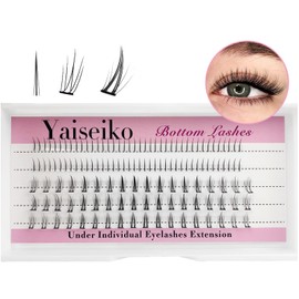 Bottom Lash Clusters DIY Eyelash Extensions 134pcs Wispy Natural Look Lower Lash Extensions for Bottom Eyelashes 6mm