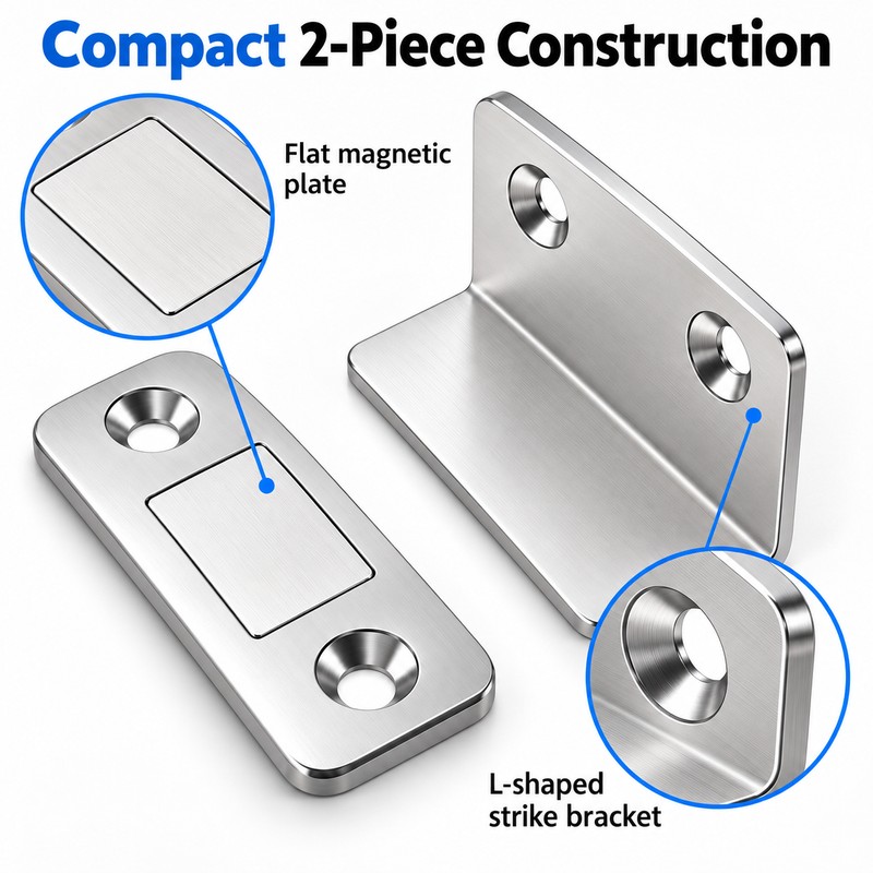 Invisible Magnetic Door Catch Latch for Cabinets – Discreet Door