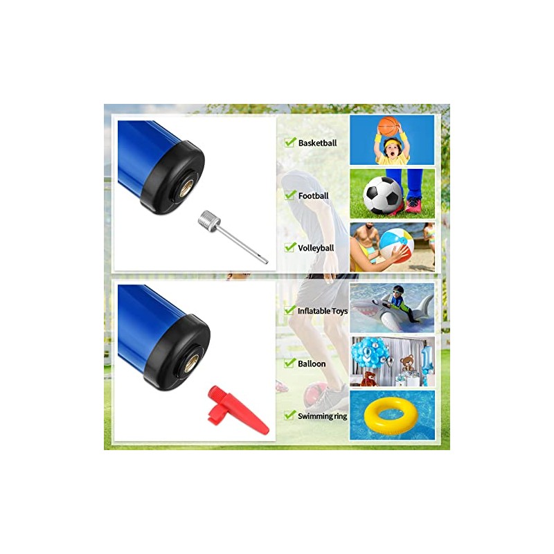 Reginary 10-Piece Sports Ball Pump Kit with Needle & Hose