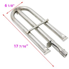 Shengyongh SS90191 Heat platess and 10911 (3-Pack) Replacement Parts for Perfect Flame 3019L, 3019LNG Gas Grill Models Stainless Steel Replacement Grill Parts SS Burner SS Heat Plate Repair Kit