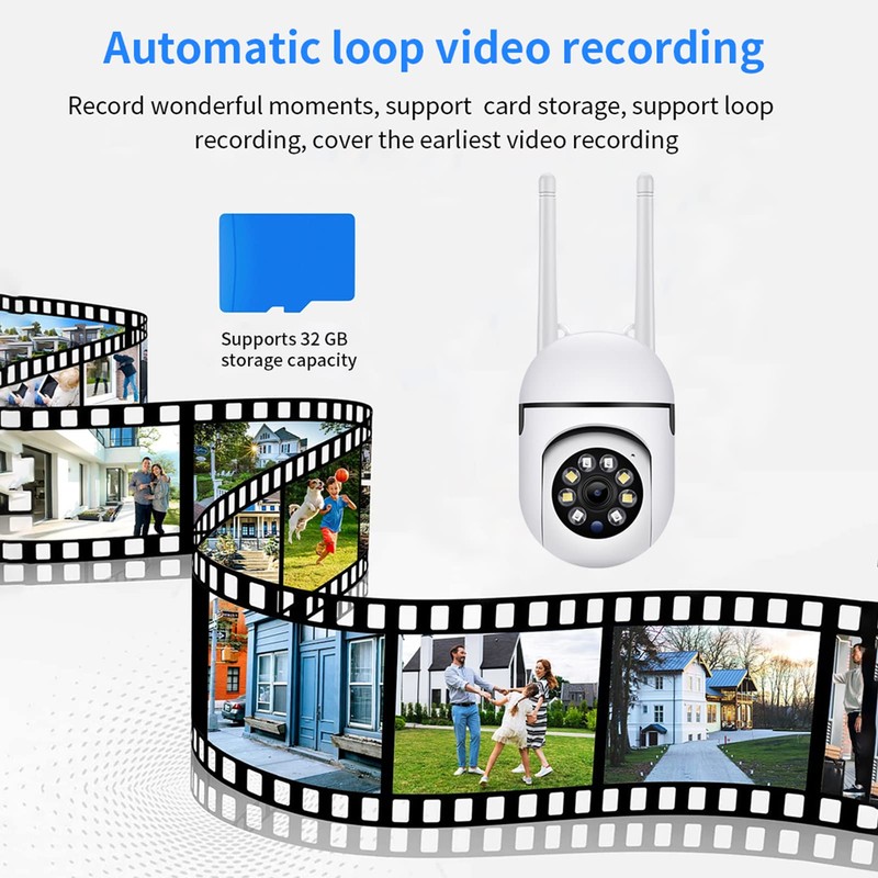 Nurdo Smart Security Camera 1080p HD Home Camera with Motion