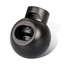 DYZD - Tapón de resorte de plástico para cordón de ajuste, Negro, 20 PCS