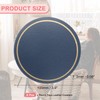 sourcing map 6 Pcs Leather Coasters, Round Drinks Coasters for