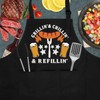 Miracu Beer Lover Chef Apron, Grilling Gifts for Men -