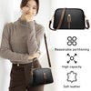 Black Shell Bag 1 Piece PU Leather Wallet Shoulder Bag