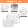 Everfunny 3 Packs Clear Bogg Beach Tote Bag with 2