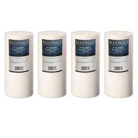 Bluonics 4 Sediment Water Filters (1 Micron) 4.5" x 10" Whole House Cardridges