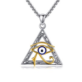 UCADRIT Eye of Horus Necklace Sterling Silver Eye of Horus Pendant Egyptian Jewelry for Women