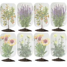 8 Pack Garden Plant Netting, 3.3Ft x 2.7Ft Garden Netting Pest Barrier Mesh Covers Bags with Drawstring Insect Bird Cover Netting Plant Protection Covers for Vegetables Bushes Fruits Tree