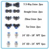 MSAEIQUN Pneumatic Tubing Blue PU Air Hose Pipe Tube Kit