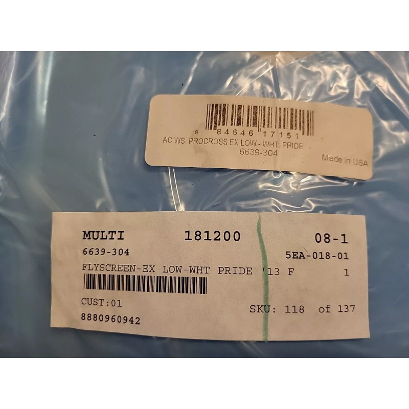 Arctic Cat Team Arctic Cat White Low WINDSCREEN Flyscreen Kit