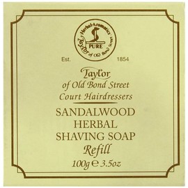 Taylor of Old Bond Street Sandalwood Hard Shaving Soap Refill, 3.5-Ounce, (01051)