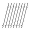uxcell 8pcs 8/32 Inch M4 Threaded Rods with 16pcs Hex