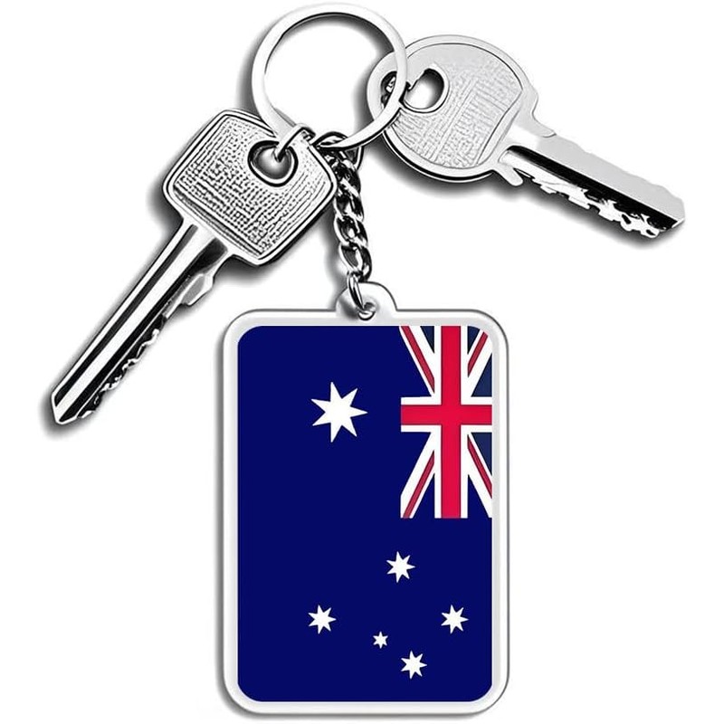 Paquete de 2 llaveros con bandera de Australia (Australia), Australia,