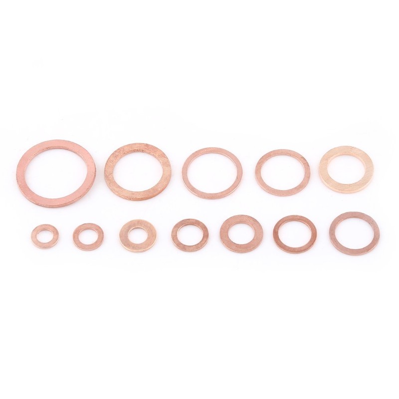 Metal Washer 280 Pieces 12 Sizes Copper Flat Washers with