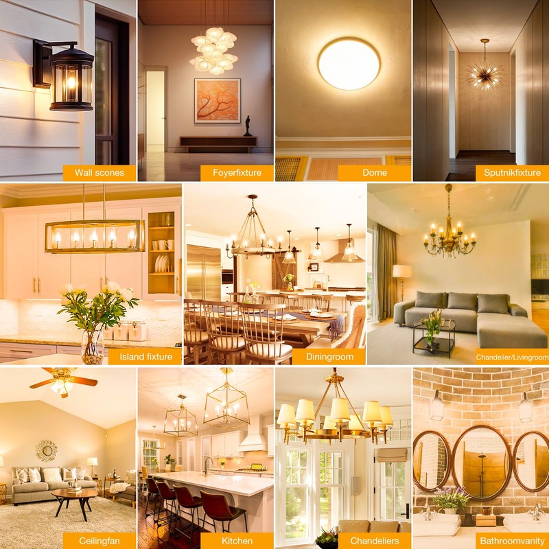 dalattin T6 LED Light Bulbs, 40W Equivalent Dimmable 2700K Soft