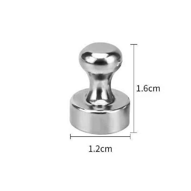 16pcs Strong Magnetic Pins with Storage Box, Non-Marking for Drawing