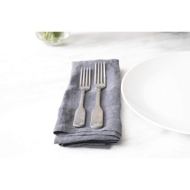 FORTESSA Ashton 18/10 Stainless Steel Flatware, 5 Piece Place Setting With Knife, Forks and Spoons (Service For 1), Dishwasher Safe, Antiqued