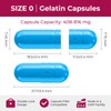 Empty gelatin Capsules Size 0 - (100 Count) Empty Capsules