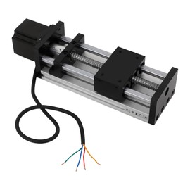 100/200/300mm GGP Ball Screw Linear with Nema 23 Stepper Motor, Linear Guide Slide Table Ball Screw Motion Rail CNC Linear Guide Stage Actuator (100mm)