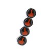 ENET 4Pcs Middle Finger Lockable Dust Caps Air Wheel Tyre