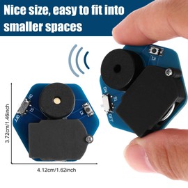 Cricket Noise Maker Prank, Hexagonal Geometric Prank Device with 16 Sounds Hidden Annoying Noise Machine for Parties Office Home School & Car (Blue)