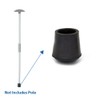 Boat Cover Support Pole Bottom End Cap - 7/8" Rubber