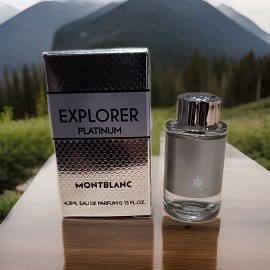 MONTBLANC EXPLORER PLATINUM EAU DE PARFUM MINI BOTTLE SPLASH 4.5 ML / 0.15 FL OZ