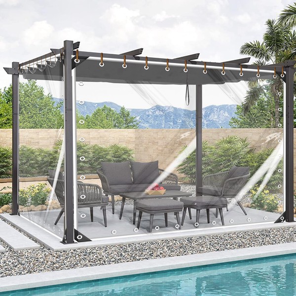 FoundGo Clear PVC Vinyl Tarp - 4'x6' - 14 Mil