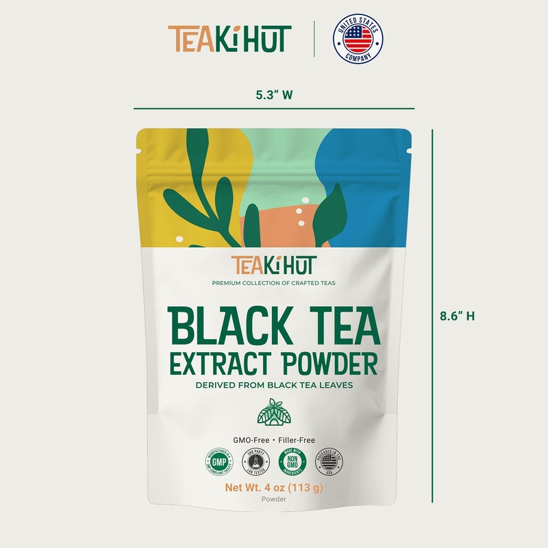 Instant Black Tea Extract Powder, Unsweetened Iced Tea Extract Powder