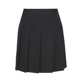 Trutex Junior Drop Waist Pleated School Skirt School Uniform (Age 9 Years, 15.5" Length, Grey)